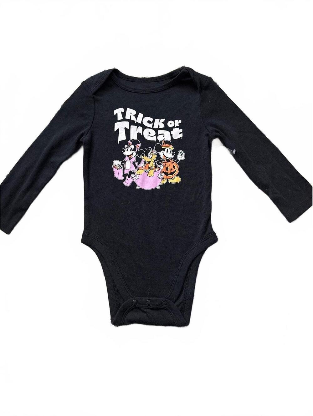 Disney Jumping Beans Baby Bean Trick or Treat Long Sleeve Bodysuit 18 Months